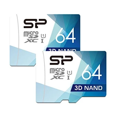 Abbildung von Silicon Power Micro SD Karte mit Adapter, 64 GB, Dual Pack