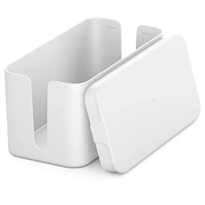 Abbildung von deleyCON Kabelmanagement Box 23,5 x 11,5cm Robuster Kabelzubehör