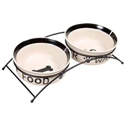 Abbildung von Trixie Eat on Feet Keramikschüssel Set, 2x1,6L, ø20 cm