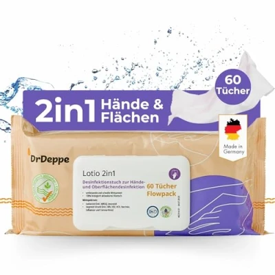 Abbildung von Desinfektionstücher Hände &amp; Fläche Lotio 2in1 60 St