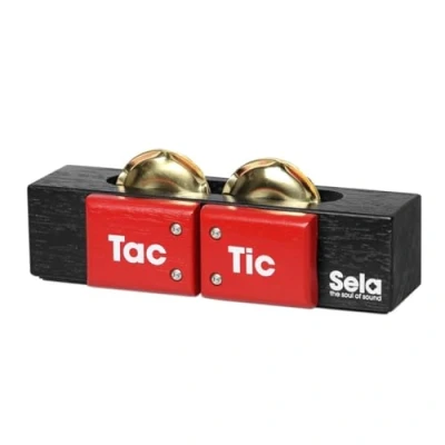 Abbildung von Sela SE 055 Tac Tic, Cajon Zubehör, “3in1 Multi Percussion Instrument (Kastagnetten, Schellen, Shaker), Made in Germany