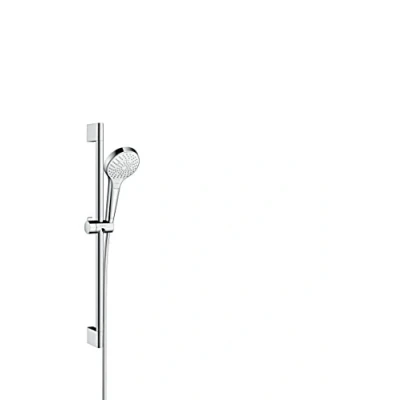 Abbildung von hansgrohe Croma Select S Duschset 0,65m, 3 Strahlarten, Weiß/Chrom