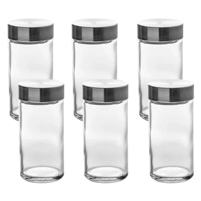 Abbildung von 5five Simply Smart Gewürzbehälter Gewürzgläser Set 6 tlg., Glas, Edelstahl, Kunststoff (PP), (Set, tlg)