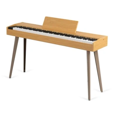Abbildung von McGrey DP 17 AL Design Piano 88 gewichtete Tasten mit Hammermechanik und Anschlagdynamik 128 Klänge 600 Begleitrhythmen Slimline Layer Dual Funktion 3 Pedale helle Esche