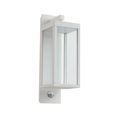 Abbildung von Lucande LED Außenwandlampe Ferdinand, weiß, Sensor, 38 cm