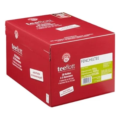 Abbildung von Teekanne &quot;teeflott&quot; Großfilterketten (Fenchel) 30 Ketten x 5 Kammern (150 10 Liter) Tee für Event &amp; Gastronomie Große Teebeutel