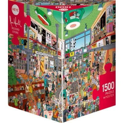 Abbildung von HEYE Puzzle Record Store, 1500 Puzzleteile, Made in Europe