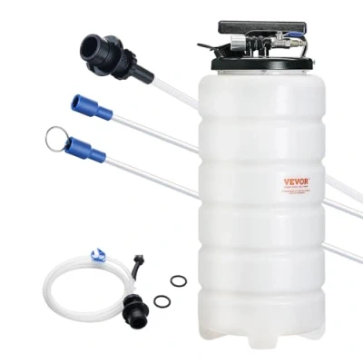 Abbildung von VEVOR Ölabsaugpumpe 15L Manuell Pneumatisch Ölabsauggerät 0,40,8 MPa Ölwechselpumpe Auto Absaugpumpe Handpumpe Flüssigkeitsabsaugpumpe Geeignet zum Absaugen von Motoröl Getriebeöl Bremsflüssigkeit