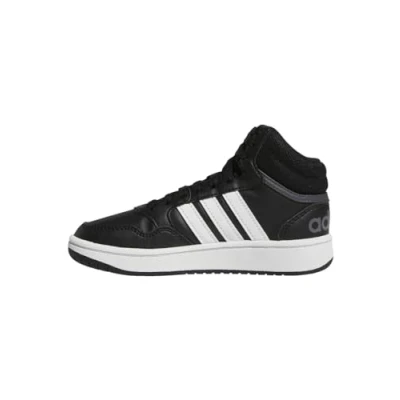 Abbildung von adidas Hoops Mid Shoes Schuhe, Core Black/Cloud White/Grey Six, 33.5 EU