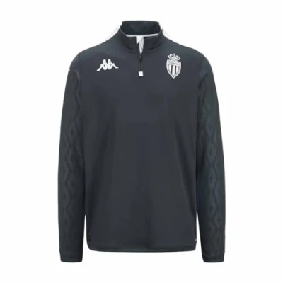 Abbildung von Kappa Gara AS Monaco Training 1/4 ZIP Staff Vereinsmannschaften, Herren, Größe: XXL, Grey/white
