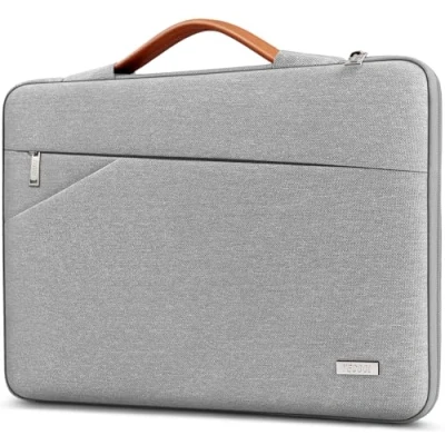 Abbildung von TECOOL 13 Zoll Laptop Tasche Hülle für 13,6 MacBook Air M3 A3113 M2 A2681(2022 2024), M1(2018 2021), Pro M1 M2(2016 2022), Laptoptasche Surface 9/8/7/6, Grau
