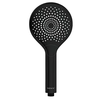 Abbildung von WENKO Handbrause &quot;Watersaving&quot;, (1 tlg.), Schwarz matt, Ø 12 cm