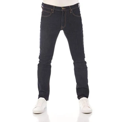 Abbildung von Lee Herren Jeans Luke Slim Fit Hose Blau Tapered Männer Jeanshose Baumwolle Denim Stretch Blue w34, Farbe: Rinse (LSS2SJPJ3), Größe: 34W / 30L