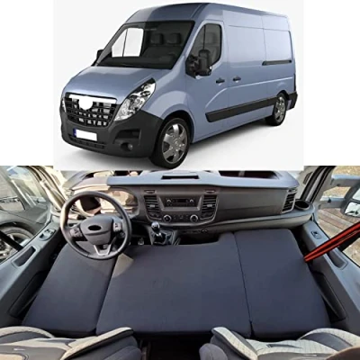 Abbildung von BREMER SITZBEZÜGE Camper Bett Kinderbett Fahrerhausbett kompatibel mit Opel Movano B ab 2010 Wohnmobil Zubehör Wohnmobilbett Camping