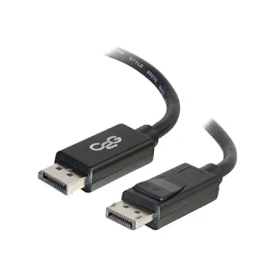 Abbildung von C2G DisplayPort Kabel, 8K, Stecker auf Stecker, Schwarz, 1,82 m, 54401