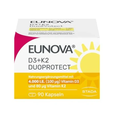 Abbildung von EUNOVA DuoProtect Vitamin D3+K2 4000IE/80UG 90 St
