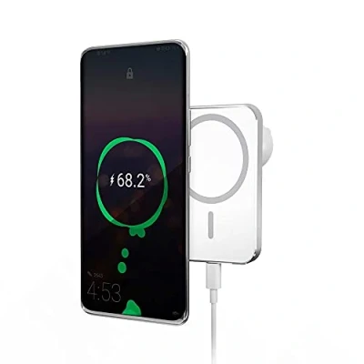 Abbildung von Magnetische universal Handyhalterung fürs Auto zum kabellosen induktiven Laden QI fähiger Geräte