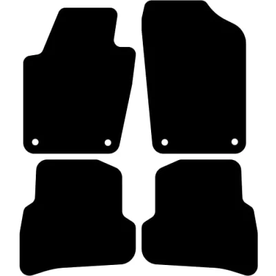 Abbildung von Kovvar Fußmatten passend für Volkswagen Polo 6C/6R 2009 2017 Qualität: Basic