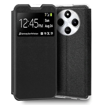 Abbildung von Cool Flip Cover für Xiaomi, Redmi 14C, glatt, Schwarz