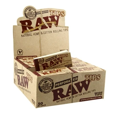 Abbildung von RAW Classic Filter Tips unbleached WIDE 50 Heftchen a Blatt, Braun, S
