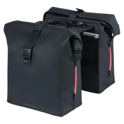 Abbildung von Doppelpacktasche Basil SoHo Nordlicht MIK 41 Liter 31 X 13 37 Cm Schwarz