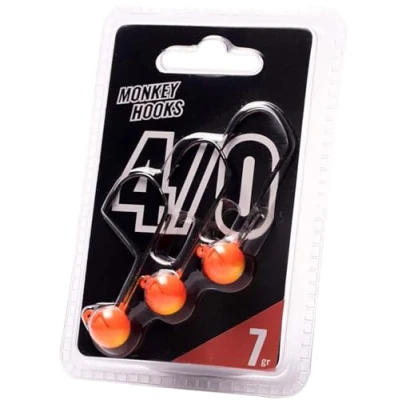 Abbildung von Bleikopf Monkey Hook Size 4/0 Orange Yellow 7g