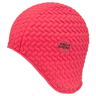 Abbildung von Aqua Speed Herren Bombastic Tic Tac Latex s Badekappe, rot, Einheitsgröße
