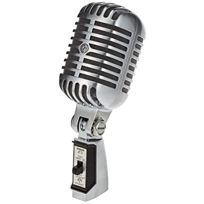 Abbildung von Shure 55SH Serie II Iconic Unidyne Dynamic Vocal Microphone, klassisches Vintage Mikrofon mit Nieren Richtcharakteristik für Live Auftritte