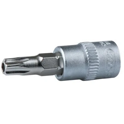 Abbildung von KS TOOLS 911.1464 Steckschlüsseleinsatz DIN3120, ISO1174 TB20 Chrom Vanadium Stahl mit Stirnlochbohrung, Torx gerändelt