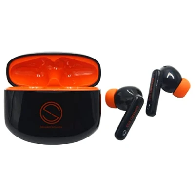 Abbildung von EGNARO ES5 True Wireless Stereo Ohrhörer, Bluetooth 5.1, aktive Geräuschunterdrückung, Touch Bedienelemente mit Mikrofon und IPX4 Wasserbeständigkeit, schwarz Farbe