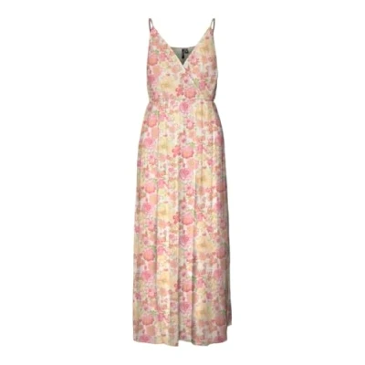Abbildung von Vero Moda Vmsmilla Singlet WRAP Ankle Dress Maxikleid, Damen, Größe: XL, Birch