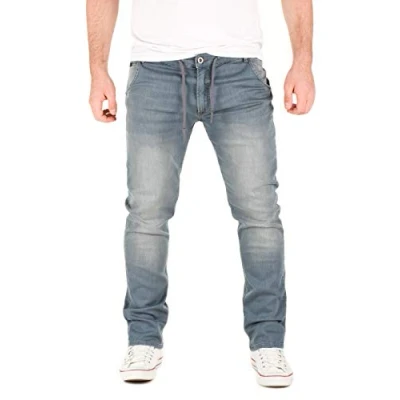 Abbildung von WOTEGA Slim fit Jeans Herren Jogginghose in Look Joshua Stretch Hose Jogging Sweathosen Denim