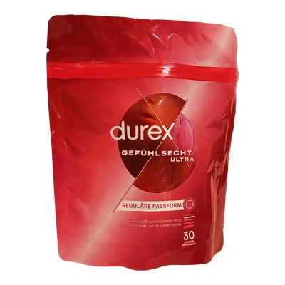 Abbildung von durex Kondome Gefühlsecht Ultra, 30 St., mit Silikongleitgel, Extra dünne Spitze