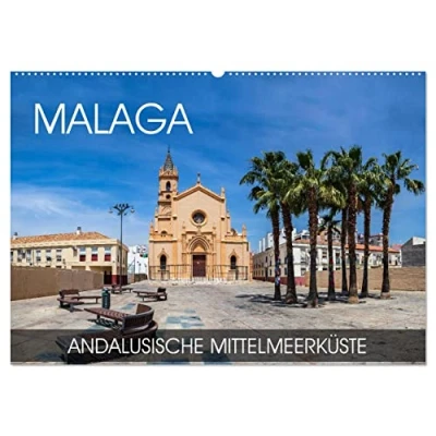 Abbildung von Malaga andalusische Mittelmeerküste (Wandkalender 2025 DIN A2 quer), CALVENDO Monatskalender