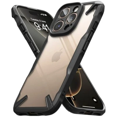 Abbildung von Ringke Fusion X Case Kompatibel mit iPhone 16 Pro Hülle, [Robuste Schutz] Robuster Bumper Stoßfest Anti Kratzer Fortschrittliche Handyhülle Black