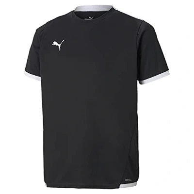 Abbildung von puma TEAM LIGA Youth Football Tshirt print blackpuma white für Kinder, Größe: 164, black