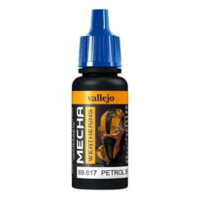 Abbildung von Vallejo AV Mecha Acryl Farbe für Airbrush 17 ml Gloss Petrol Spills
