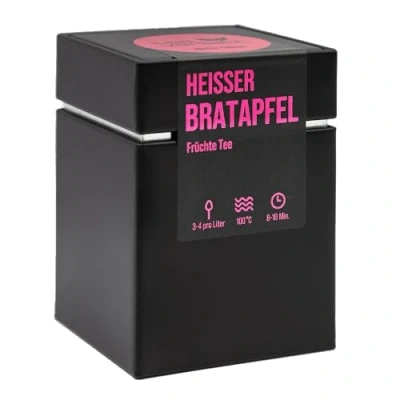 Abbildung von teeverliebt Winter Edition Heißer Bratapfel Geschenkdose Früchtetee 80 g loser Frühtetee leckere Tee Mischung ideal als Geschenk