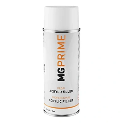 Abbildung von MG PRIME Füller Spritzfüller Haftgrund Grundierung Spritzspachtel für Autolack weiß Spraydose 400 ml
