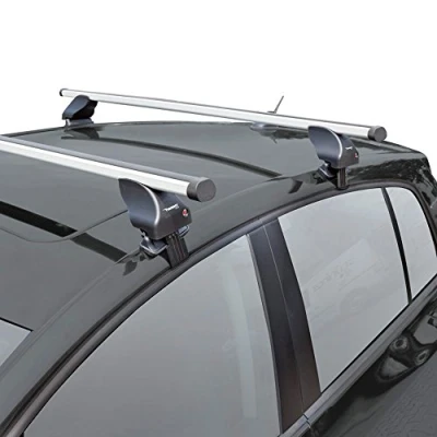 Abbildung von Twinny Load Dachträgersatz Aluminium A09 kompatibel mit Ford Focus/C Max (mit fixen Befestigungspunkten) &amp; Mazda 3