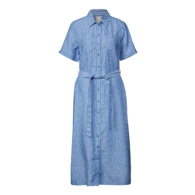 Abbildung von Street One Gestreiftes Blusenkleid, Damen, Größe: 34, Blau