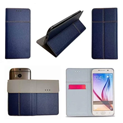 Abbildung von Supercase24 Handy Tasche für Fairphone 3 Book Case Klapp Cover Schutz Etui Hülle in blau