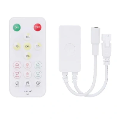 Abbildung von GOMING DC 5V 24V SP646E SPI Monochromer LED Controller Unterstützt Mobile APP und 2.4G Fernbedienungen Geeignet für Monochrom WS2811 IC Streifen