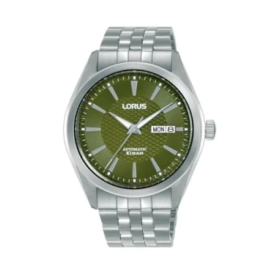 Abbildung von Lorus Herren Analog Automatik Uhr mit Edelstahl Armband RL485BX9