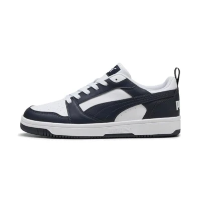Abbildung von Puma Rebound V6 Low Unisex Sneaker, White New Navy, 42 EU