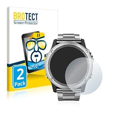Abbildung von BROTECT (2 Stück Schutzfolie für Garmin Fenix 3 Saphir Displayschutz Folie Ultra Klar
