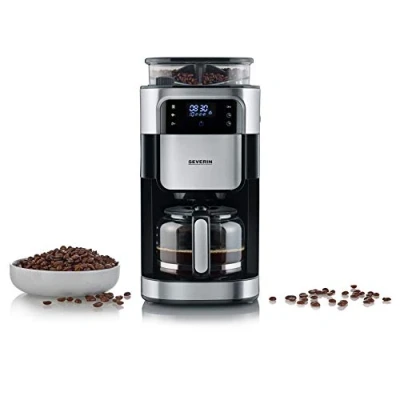 Abbildung von Severin Filterkaffeemaschine KA 4813 Kaffeemaschine Schwarz, Edelstahl (gebürstet) Fassung