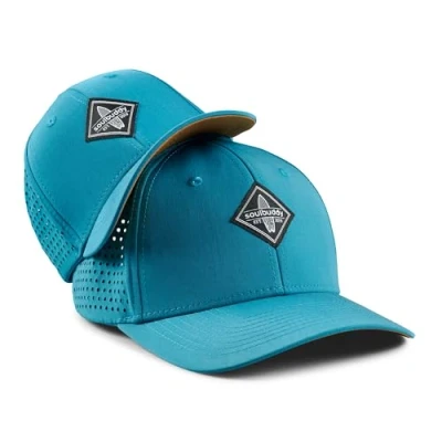Abbildung von Soulbuddy Snapback Cap Sports 2er Set Familien Outfit Herren Damen Kinder Atmungsaktiv Schnelltrocknend Dark Petrol One Size und Kids L