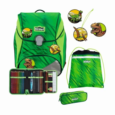 Abbildung von Scout Alpha SET 4TEILIG Federmäppchen für Kinder, Größe: One Size, Dino rex