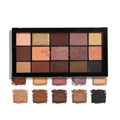 Abbildung von Makeup Revolution, Reloaded Lidschattenpalette, Valvet Rose, 15 Farbtöne, 16.5g
